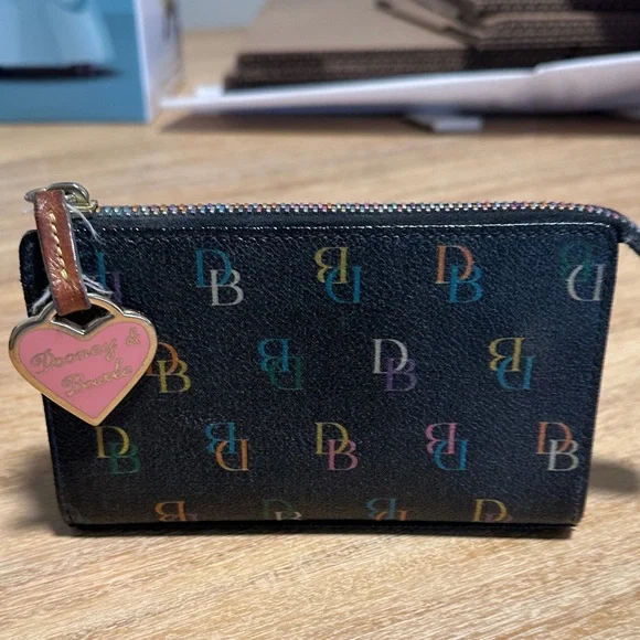 Dooney & Bourke Multicolor Logo Wristlet - Picture 3 of 8